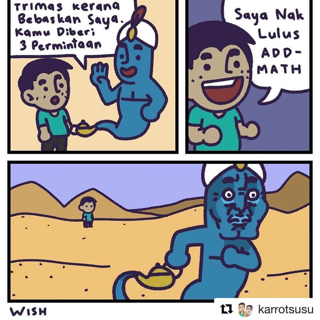 Koleksi Komik Malaysiaさんのインスタグラム写真 - (Koleksi Komik MalaysiaInstagram)「#Repost @karrotsusu with @get_repost ・・・ Even genie has its limit  #komikm #gengkomik #komikmalaysia」6月27日 21時11分 - tokkmungg_exclusive