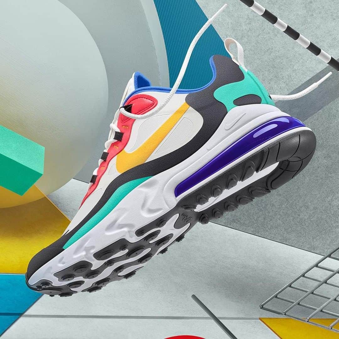 Foot Lockerさんのインスタグラム写真 - (Foot LockerInstagram)「Blending art and style. Blending 270 and React. #Nike Air Max 270 React 'Bauhaus' Launching 7/3, In-Store and Online」6月27日 22時24分 - footlocker