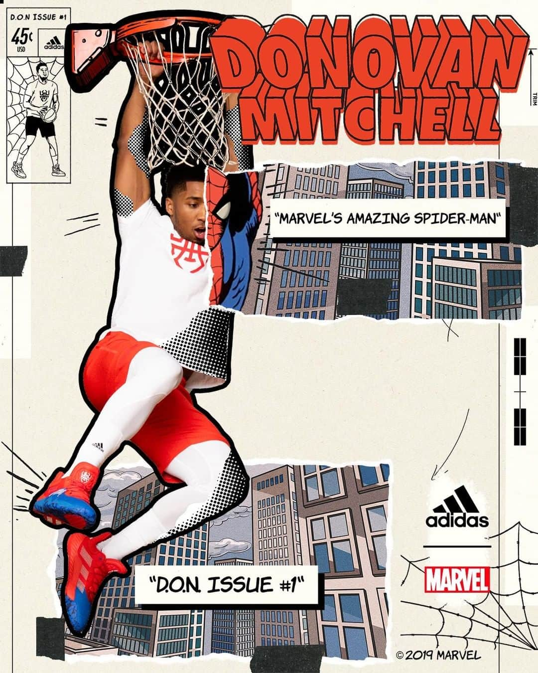 Foot Lockerさんのインスタグラム写真 - (Foot LockerInstagram)「The first of four colorways paying homage to your Friendly Neighborhood Spider-Man! Marvel x #adidas D.O.N. Issue #1 'Amazing Spider-Man' 🕷 🕸  Launching 7/5, Select Stores and Online」6月27日 23時01分 - footlocker