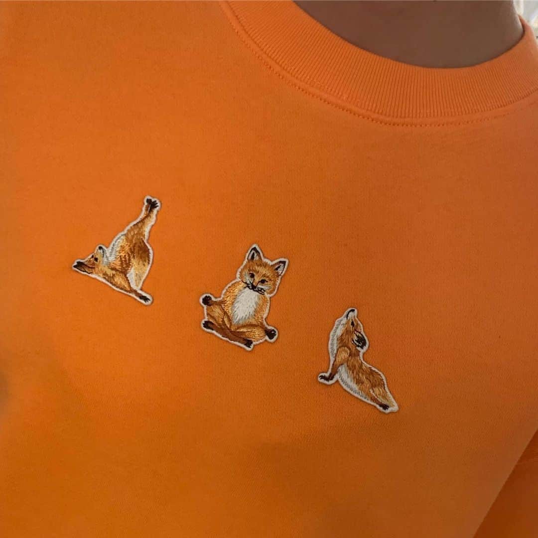 のインスタグラム：「It is all about  bliss  and positive energy with our brand new yoga foxes  in our @kitsune spring summer 20 collection」