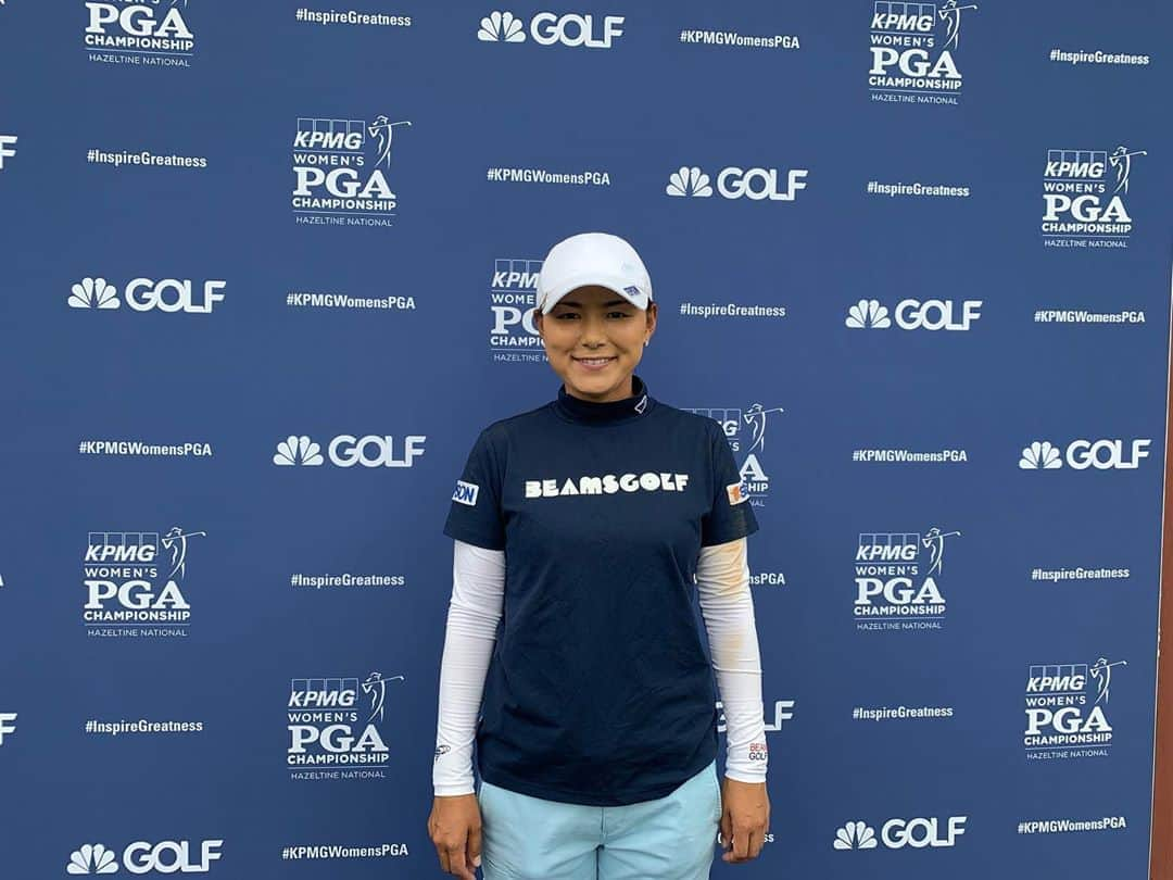 横峯さくらさんのインスタグラム写真 - (横峯さくらInstagram)「先週はメジャー第3戦KPMG Women’s PGA Championship でした⛳️結果は60位タイでしたが今後につながる発見もありました😊今週のWALMARTの試合も頑張るぞ〜✨ #lpga #walmart #プロゴルファー #女子プロゴルファー #メジャー #KPMG #ビームス #ビームスゴルフ #ゴルフウェア #arkansas #女子ゴルフ」6月28日 8時45分 - sakura_yokomine