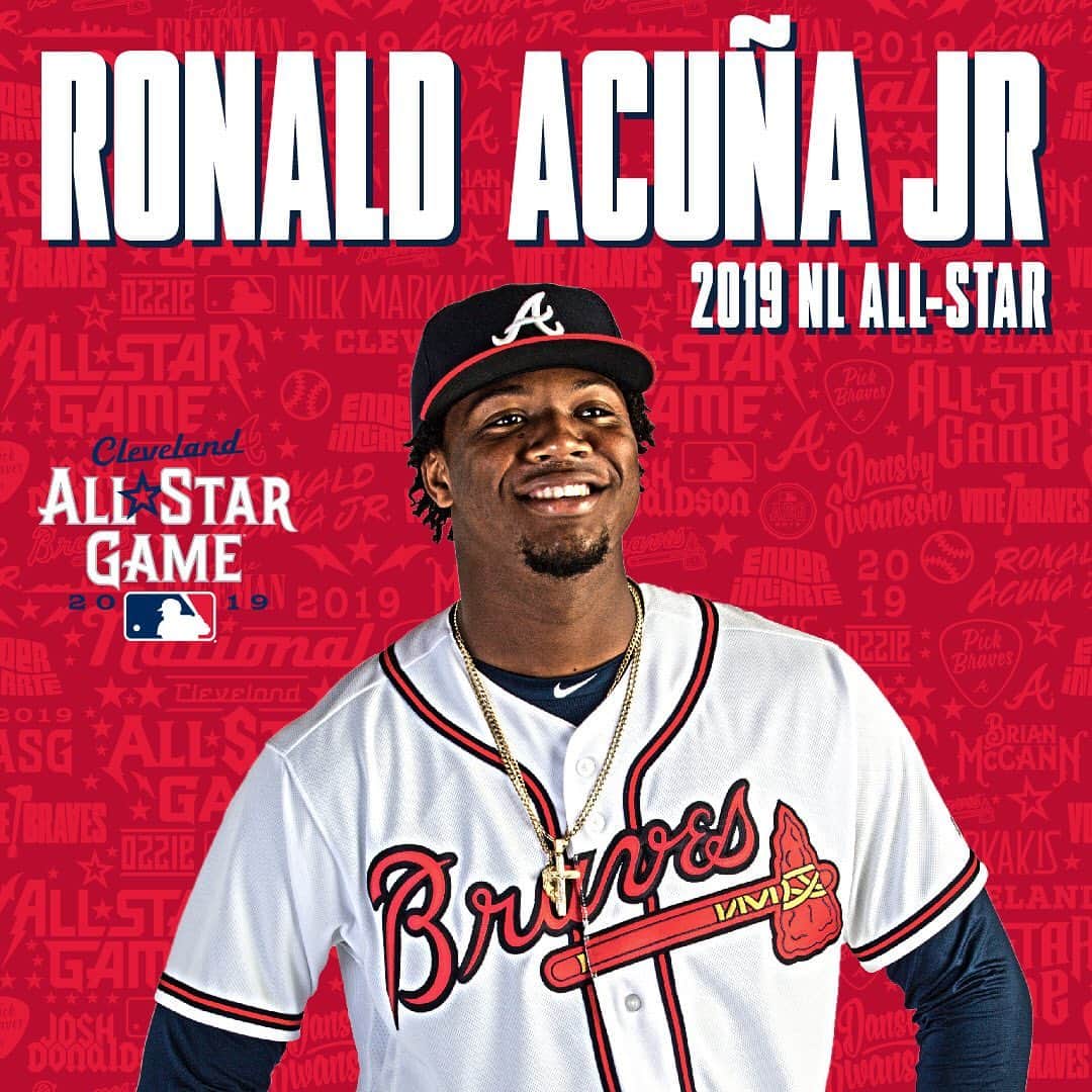 アトランタ・ブレーブスさんのインスタグラム写真 - (アトランタ・ブレーブスInstagram)「Starting in his first career All-Star Game, @ronaldacuna13!」6月28日 8時47分 - braves