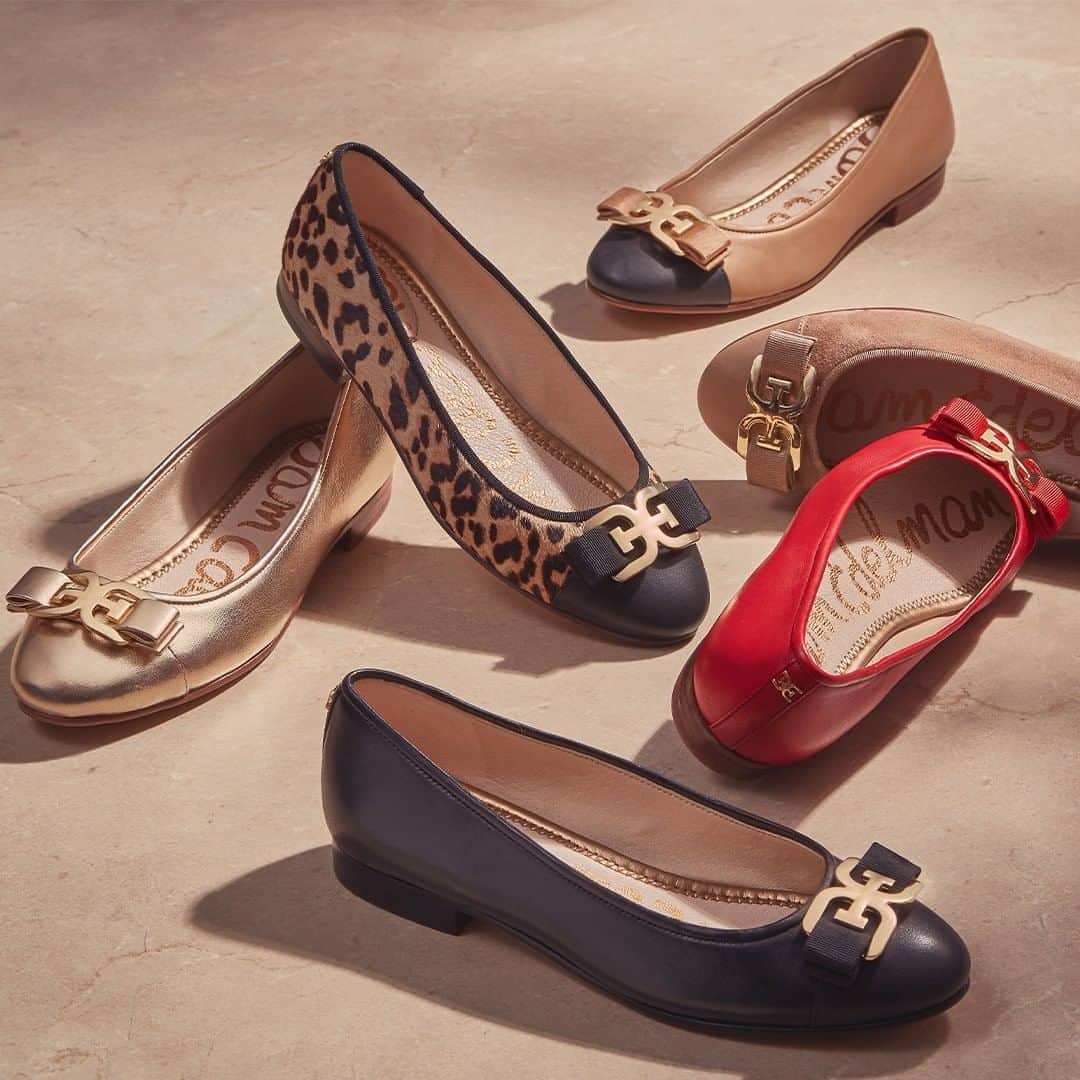 サムエデルマンのインスタグラム：「Flat out perfect - meet our Mage Bow Ballet Flat」