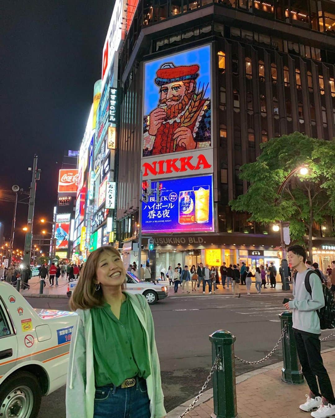 本橋優華さんのインスタグラム写真 - (本橋優華Instagram)「ハイボール香る夜 寒い夜なう はしゃいだらコケた あざだらけさ 笑ってる #hokkaido#trip#fun#sapporo#susukino#nikka#goodtime」6月28日 0時52分 - uk_jp