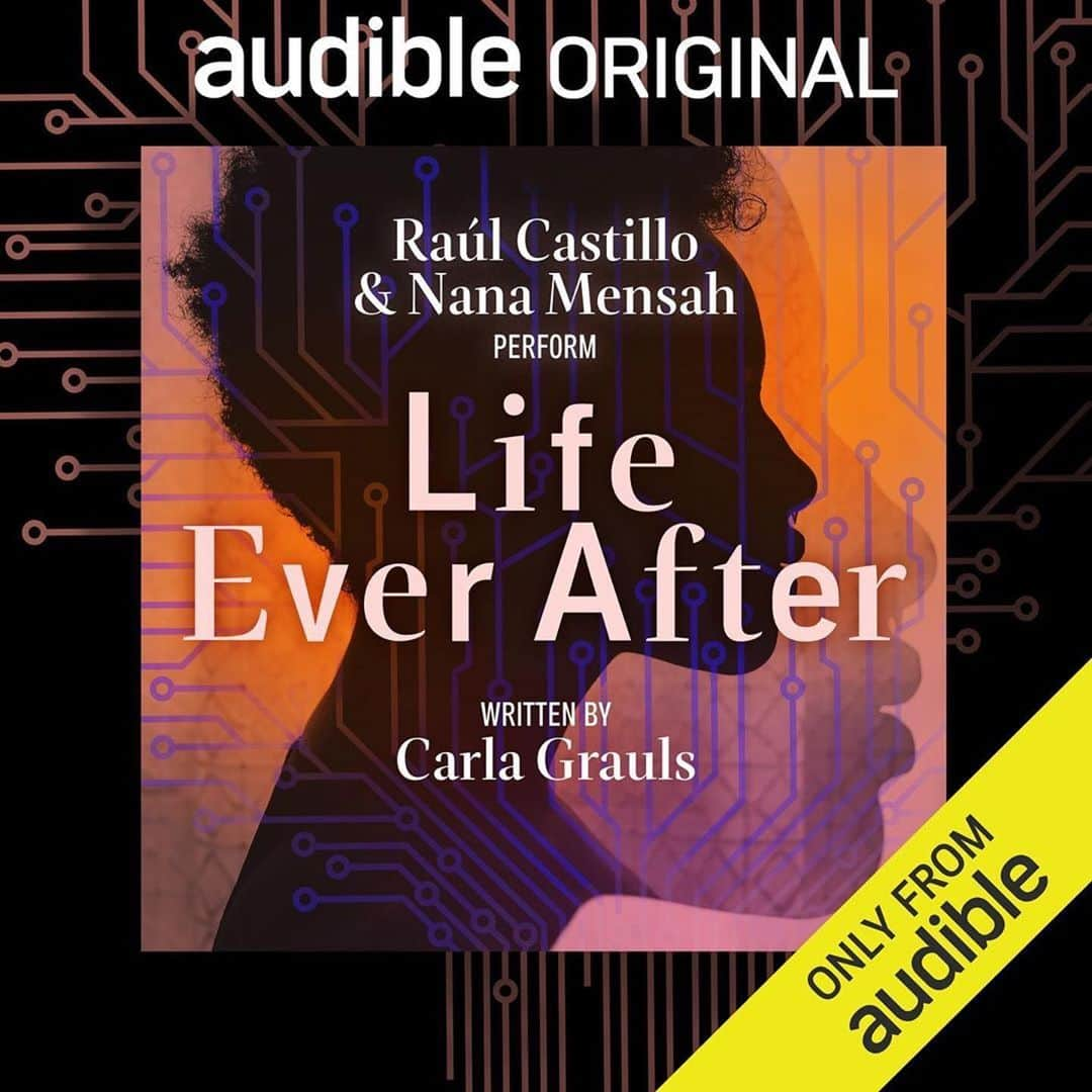 ラウル・カスティージョのインスタグラム：「I worked on a play. A play you can listen to. Proud to be a part of this beautiful audio poem written by the gifted British playwright Carla Grauls produced by @elapenta for @audibletheater and featuring the extraordinary @itsnanamensah (who I could listen to read the phone book, her VOICE❤️!!!) Available for download on @audible now!!!!! #Repost @audibletheater ・・・ A romantic drama set in the near future, "Life Ever After" is a rich listening experience and the newest release from the Audible Emerging Playwrights Fund! Carla Grauls' "Life Ever After," performed by @RaulCastillo and @ItsNanaMensah, is officially available to download, only on @Audible.」