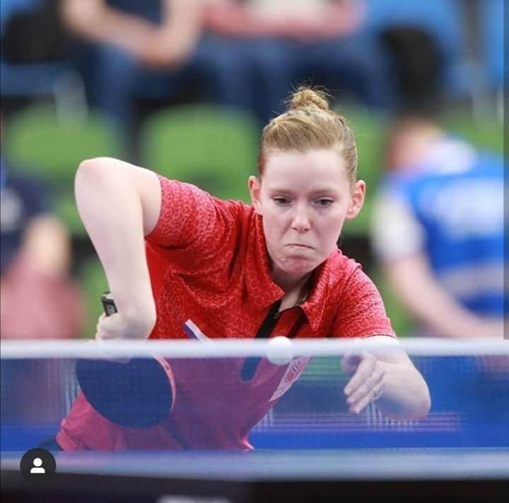 ブリット・エールラントさんのインスタグラム写真 - (ブリット・エールラントInstagram)「Sadly we finised, but happy with my own result. I have beaten Petrissia Solja. 🙌🏻 Photo: @pinkpongpictures #TeamNL🇳🇱 #minsk2019 #europeangames」6月28日 2時00分 - britteerland