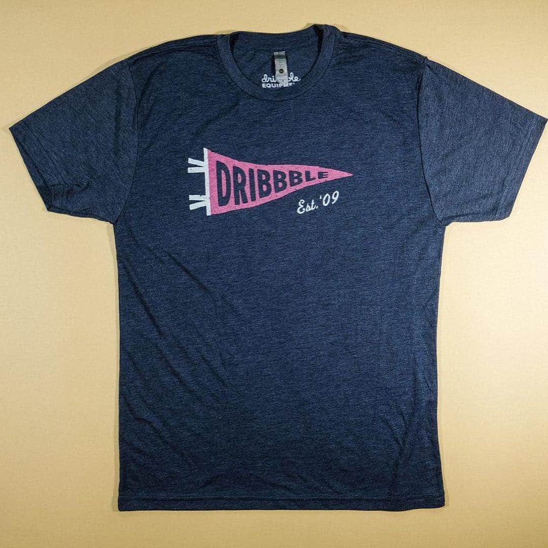Dribbbleさんのインスタグラム写真 - (DribbbleInstagram)「Celebrate 10 years of creativity with this tasty T. Printed on @nextlevel.apparel's cozy tri-blend in Vintage Navy. (Shop link in bio)⠀ ⠀ #shopdribbble #dribbble」6月28日 2時22分 - dribbble