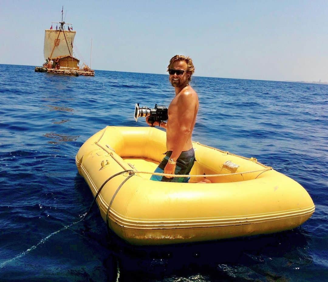 ヨアヒム・ローニングさんのインスタグラム写真 - (ヨアヒム・ローニングInstagram)「Making a movie feels very often like you’re lost at sea - but still pretty happy about it 🌊 #kontiki #malta #tbt」6月28日 3時14分 - joachimronning