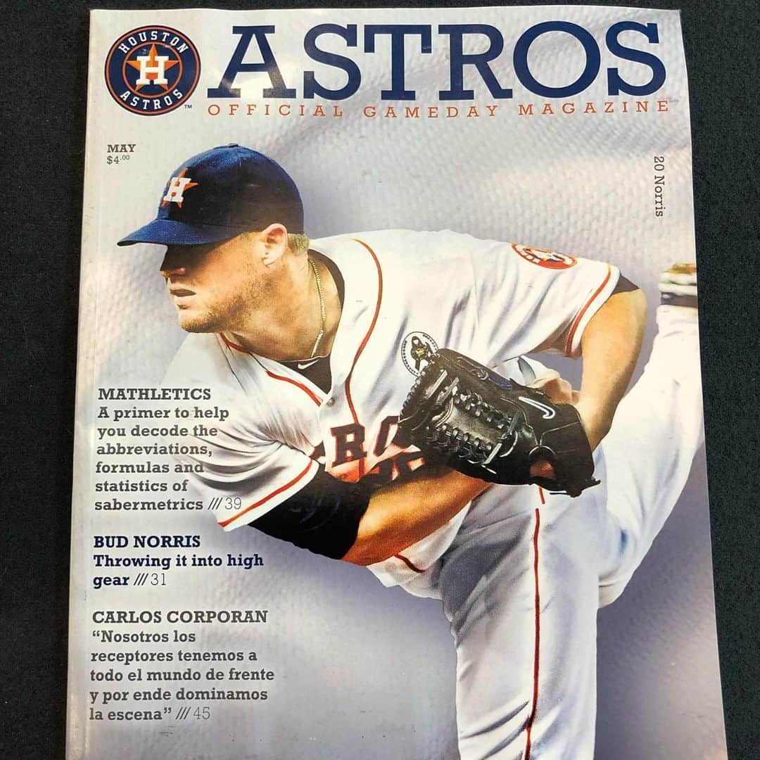 バド・ノリスのインスタグラム：「Just a lil #tbt @astrosbaseball ⚾️」