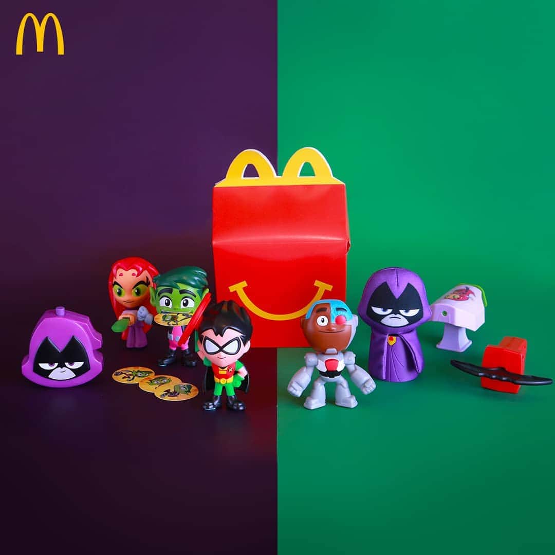 McDonald's Philippinesのインスタグラム：「Join the adventures of Robin, Starfire, Cyborg, Raven, and Beast Boy! Collect all 8 Teen Titans Go toys with every Happy Meal. Order now via McDelivery.」