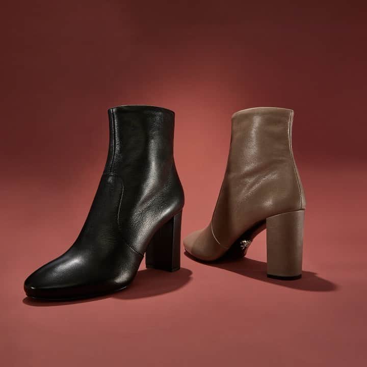 Saks Fifth Avenueのインスタグラム：「Neutral booties are always a must, especially when they are by @prada. Left or right? Which will you choose? #10022SHOE」