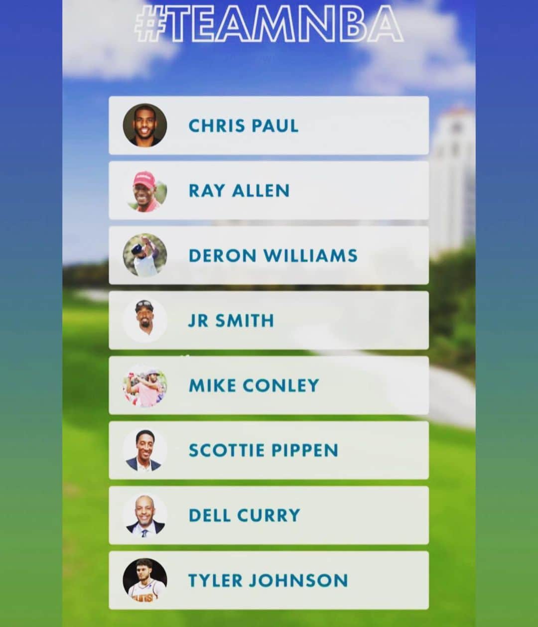 レイ・アレンのインスタグラム：「It's going down tomorrow @bahamarresorts the @theshowdowngolf #teamnba against #teamnfl」