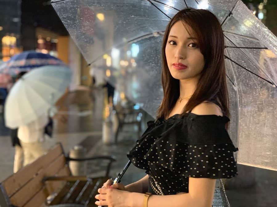 村島未悠さんのインスタグラム写真 - (村島未悠Instagram)「☂️☂️☂️ #梅雨  #雨の日#6月#ワンピース#ドットワンピース #水玉#☂️✨ #cherrsee #miyu」6月28日 18時28分 - happy_miyu0827