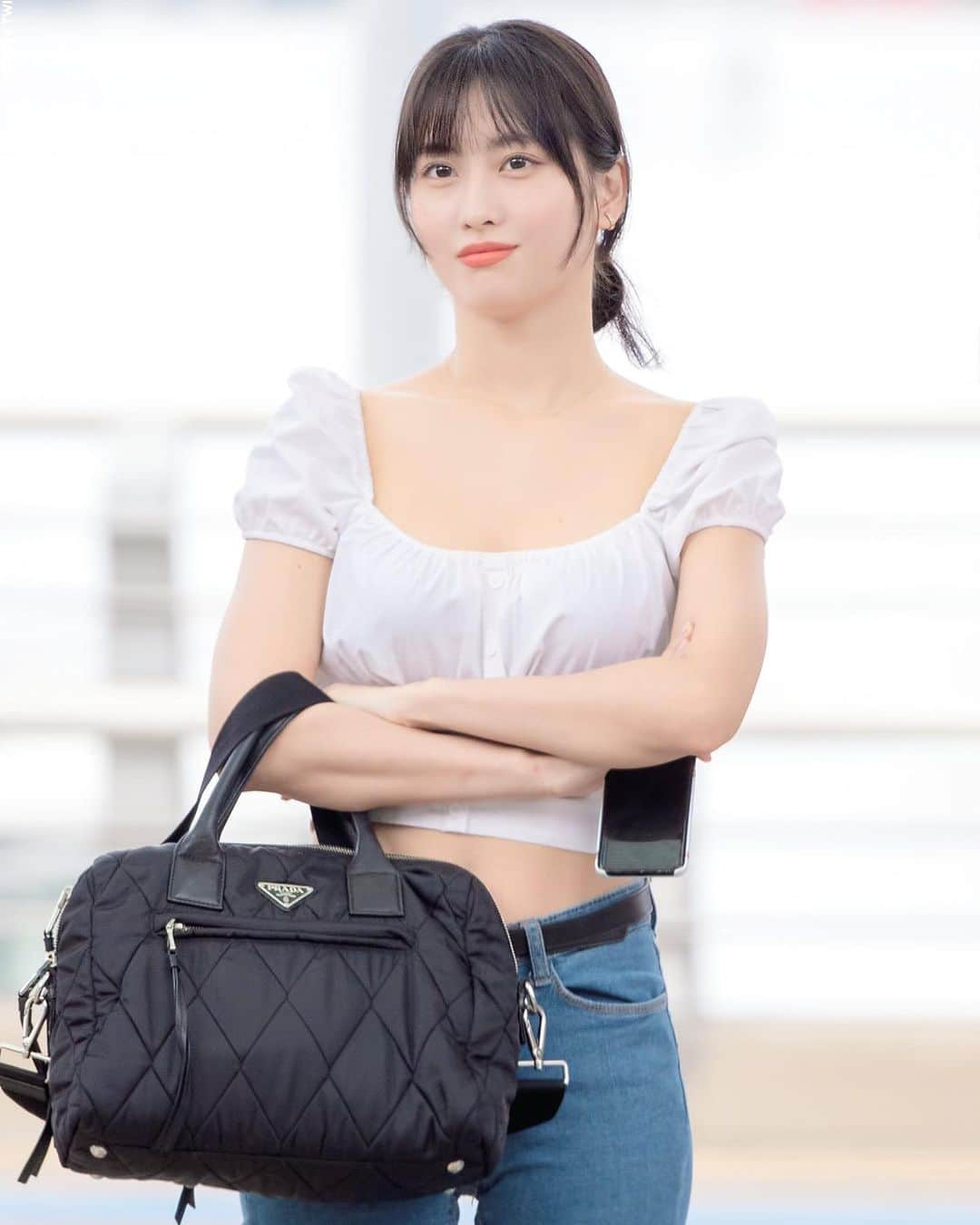 モモさんのインスタグラム写真 - (モモInstagram)「♡ [Fantaken] 190628 - Incheon Airport heading to Manila -  #MOMO #트와이스 #모모 #平井もも #もも #TWICE © moingxtwice」6月28日 18時42分 - momojype