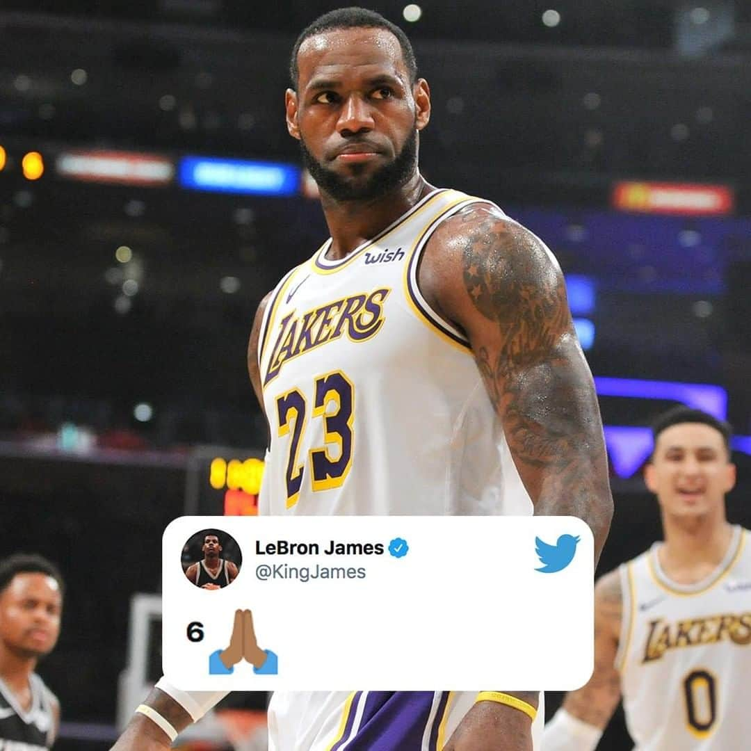 スポーツセンターさんのインスタグラム写真 - (スポーツセンターInstagram)「LeBron to wear No. 6️⃣ next season? (via @KingJames)」6月28日 11時17分 - sportscenter