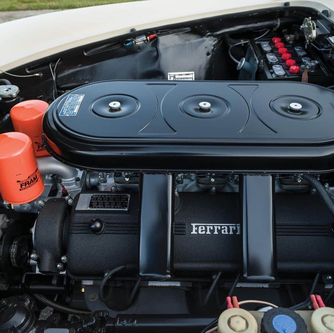 HYPEBEASTさんのインスタグラム写真 - (HYPEBEASTInstagram)「#hypeAF: A 1969 @ferrari 365 GTS Spider is set to hit the auction block. One of only 20 remaining in the world with this specific color scheme, the car features a bodywork by @pininfarina_official and an upgraded 4.4L engine which delivers a horsepower up to 320 and a torque output of 267 foot-pounds.  Photo: @rmsothebys」6月28日 11時32分 - hypebeast