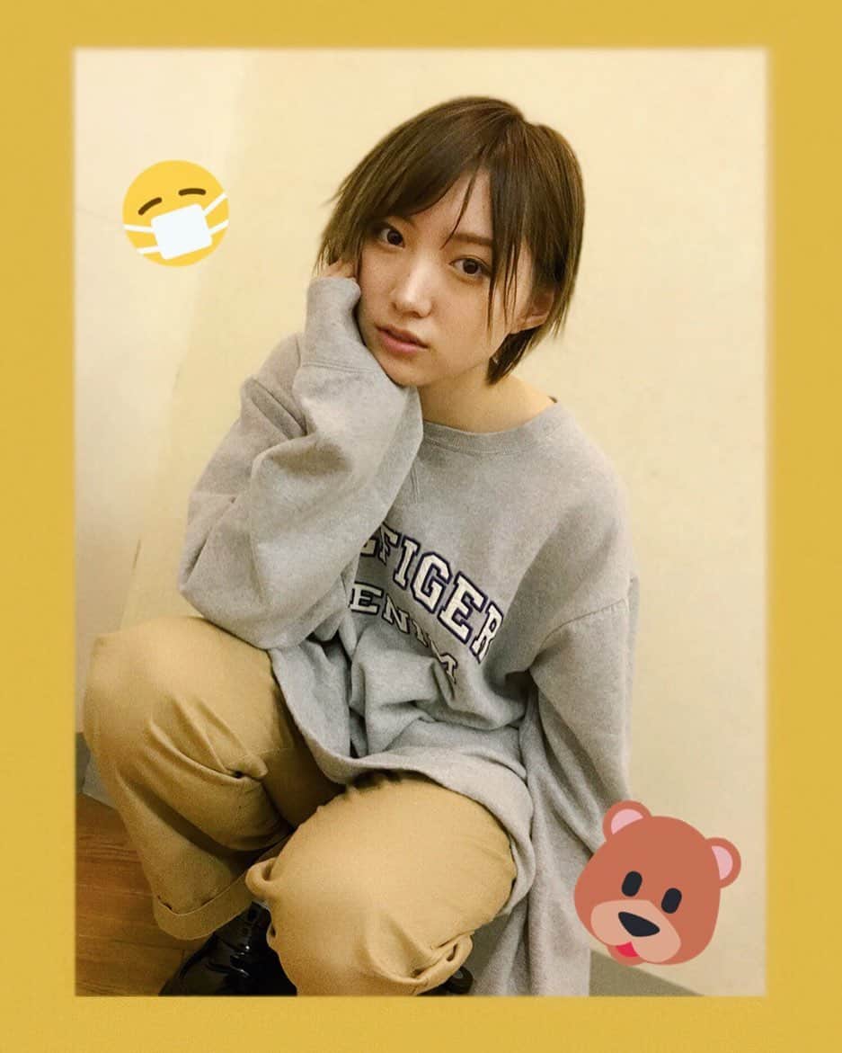 のインスタグラム：「だぼだぼスウェット着たい 😷 (衣替えしたから冬物は密封した) . 全身⬇️ https://wear.jp/yuurimaru/14844195/ .」