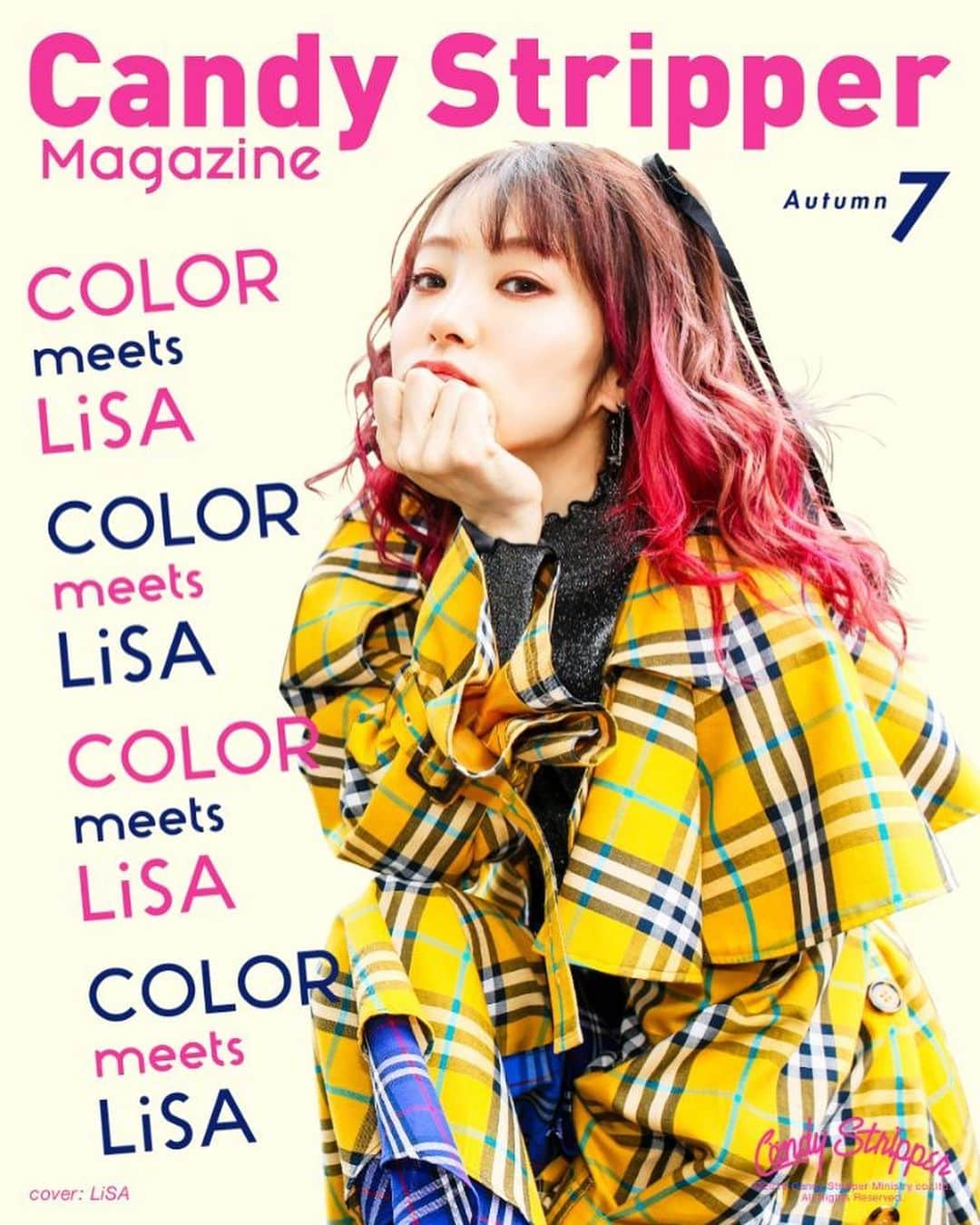 LiSAさんのインスタグラム写真 - (LiSAInstagram)「好きが止まらない Candy Stripper様の @candystripper_official Web MAGAZINE 7月号のモデルさせていただきましたっ☻Candyの可愛いお洋服達をいち早く堪能させていただきましたっ☻♡そして、写真はVIOLA @vizkage だからいつもの感覚で撮らせてもらって、とっても可愛いページを沢山作っていただきましたっ☻♡カラフルなお洋服で可愛い髪沢山してもらって上がる\( ¨̮ )/全部お気に入りなので絶対みてねーっ\( ¨̮ )/♡ https://store.candystripper.jp/Page/LP/MAGAZINE/201907/feature1.aspx?plan=201907magazine1 #candystripper @candy_yoshie @fusaetachibana  #LiSA」6月28日 16時01分 - xlisa_olivex