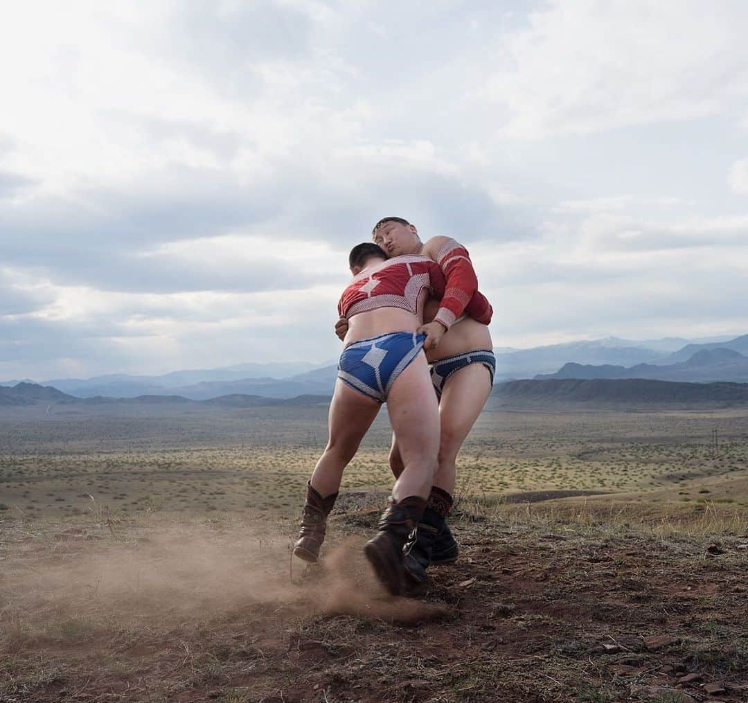 thephotosocietyさんのインスタグラム写真 - (thephotosocietyInstagram)「Photo by @rubensalgadoescudero // Two men practice Khuresh, a traditional form of wrestling in Tuva, Southern Siberia. Khuresh stems from Mongolia where wrestling is the most important of the Mongolian culture's historic "Three Manly Skills", that also include horsemanship and archery. Genghis Khan considered wrestling to be an important way to keep his army in good physical shape and combat ready. When a male child is born in a family, Mongols traditionally wish him to become a wrestler. There are many competitions that take place each year in Mongolia, west and south-eastern Russia and northern China. The biggest one is the National Naadam festival, takes place in Mongolia between up to 1024 wrestlers.  Follow me on @rubensalgadoescudero to see the world through my lens.」6月29日 4時30分 - thephotosociety