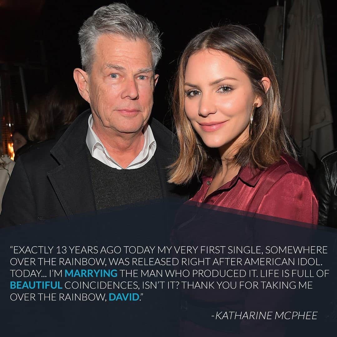E! Onlineさんのインスタグラム写真 - (E! OnlineInstagram)「Somewhere over the rainbow, Katharine McPhee found her forever in David Foster and tied the knot! 💍 Link in bio for our exclusive story about their wedding day. (📷: Getty Images)」6月29日 3時03分 - enews