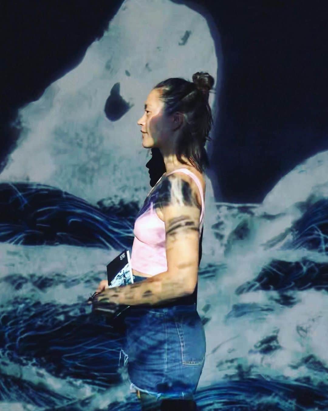 松島エミのインスタグラム：「🌊🌊🌊 #teamlab」