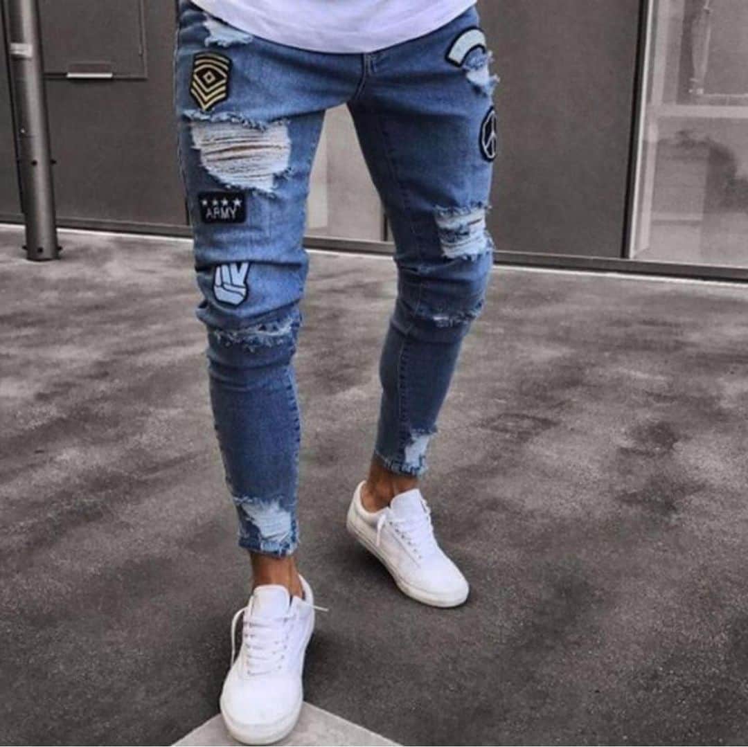 STYLE4GUYSのインスタグラム：「EGOIST MAX Ripped Jeans by @egoist__man__style ______________________________________________ 👑 www.egoistsales.com 👑 👑 www.egoistsales.com 👑_____________________________________________ Anvaliable 6 variants: Sky Blue, Blue, Beige, Gray, Dark Gray  ______________________________________________ BUY NOW ONLY $48,96 Collection ➡️ PANTS & JEANS  by @egoist__man__style ____________________________________________ ______________________________________________ ‼️YOUR DISCOUNT 10% OFF CODE 👉 INSTA10‼️ _____________________________________________ ______________________________________________ You may place your order at our website  www.egoistsales.com 👉👉👉 by @egoist__man__style by @egoist__man__style ______________________________________________ 🌍free shipping to all over world🌍」