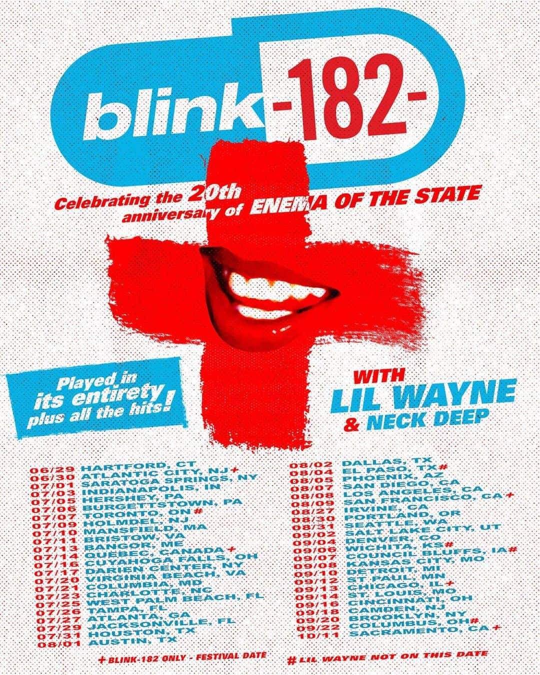 blink-182さんのインスタグラム写真 - (blink-182Instagram)「🚨TOUR STARTS TOMORROW 🚨 @liltunechi @neckdeepuk」6月29日 3時53分 - blink182