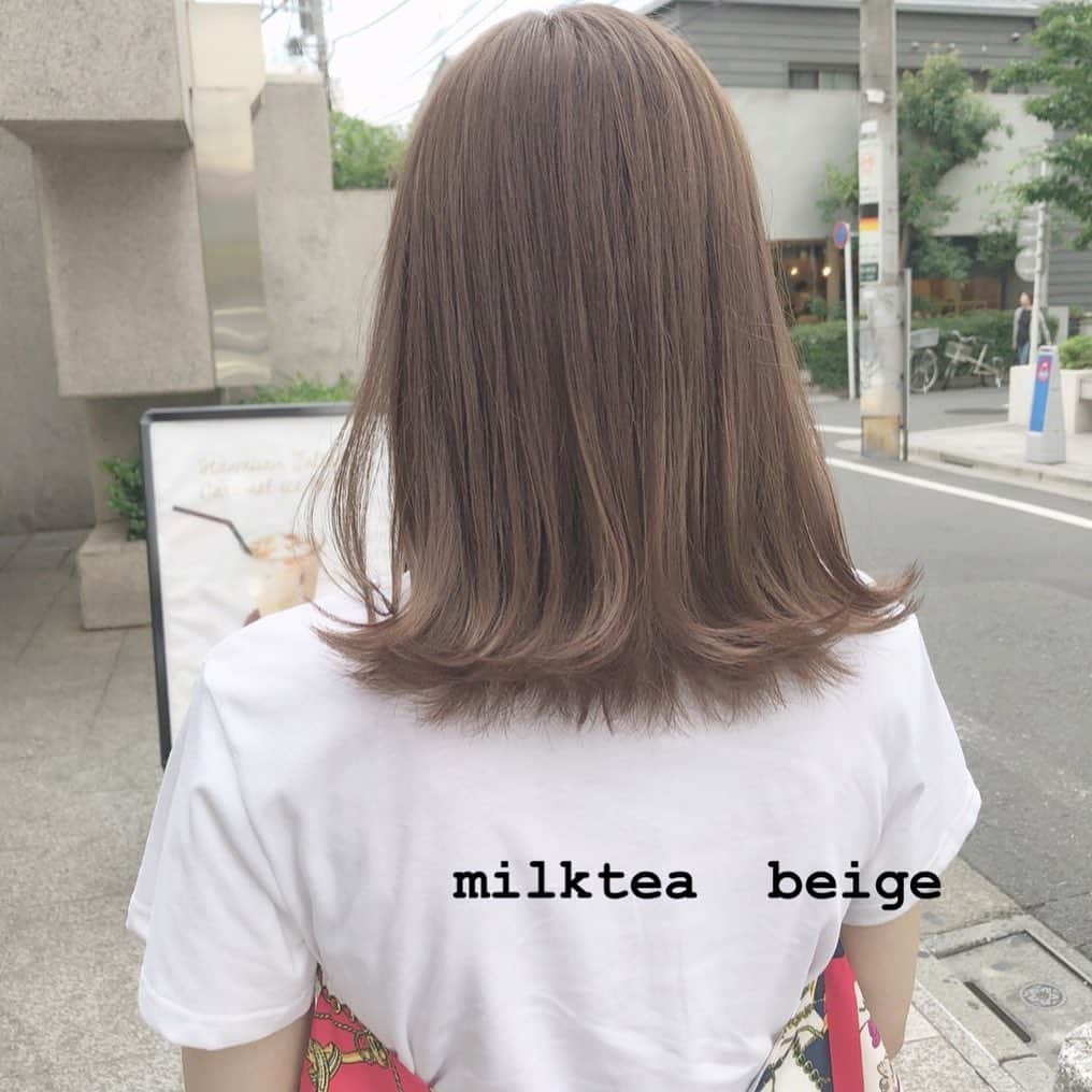 金田和樹さんのインスタグラム写真 - (金田和樹Instagram)「一回ブリーチで出来るミルクティーベージュ♡」6月28日 20時01分 - kaneta.hair