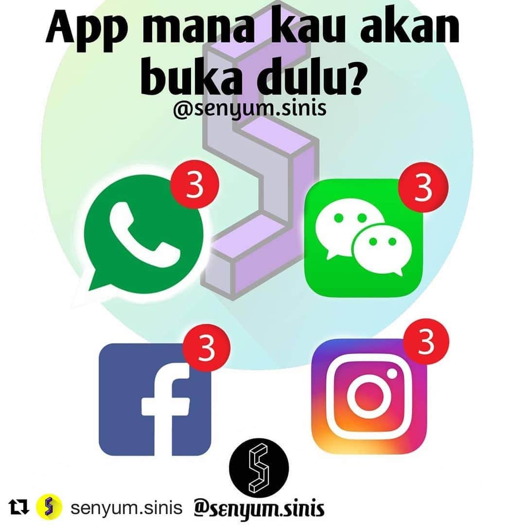 Koleksi Komik Malaysiaさんのインスタグラム写真 - (Koleksi Komik MalaysiaInstagram)「#Repost @senyum.sinis with @get_repost ・・・ App mana paling penting kau akan buka dulu 🤪 . Jom follow @senyum.video . #senyumsinis #mudahterhibur #kaudahkenapa #kaumestiada」6月28日 21時00分 - tokkmungg_exclusive