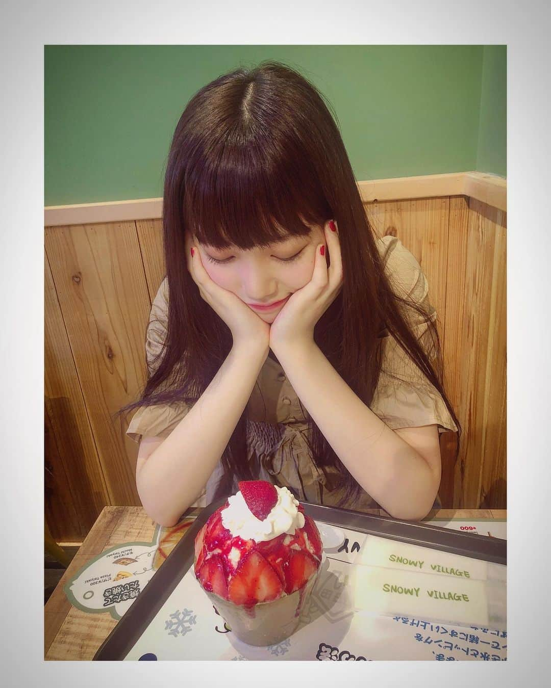 長久玲奈さんのインスタグラム写真 - (長久玲奈Instagram)「デザート食べました♥️ #デザート」6月28日 21時36分 - kurena_0511