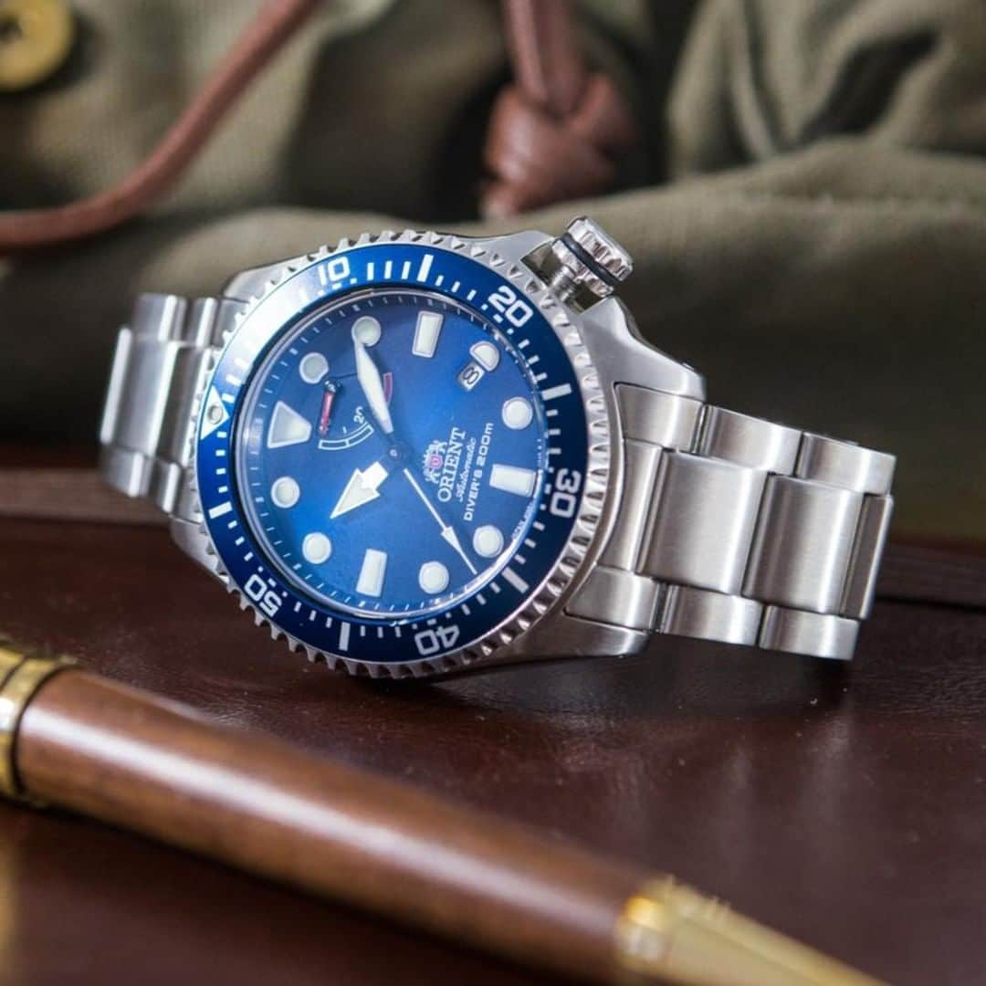 Orient Watchさんのインスタグラム写真 - (Orient WatchInstagram)「Swim with the fishes – or whoever you want to. The Neptune is a sleek, JIS-compliant diver that’s reinforced with our own shock-resistant case structure. In other words, it can handle the dark depths of your imagination.⠀」6月28日 22時00分 - orientwatch