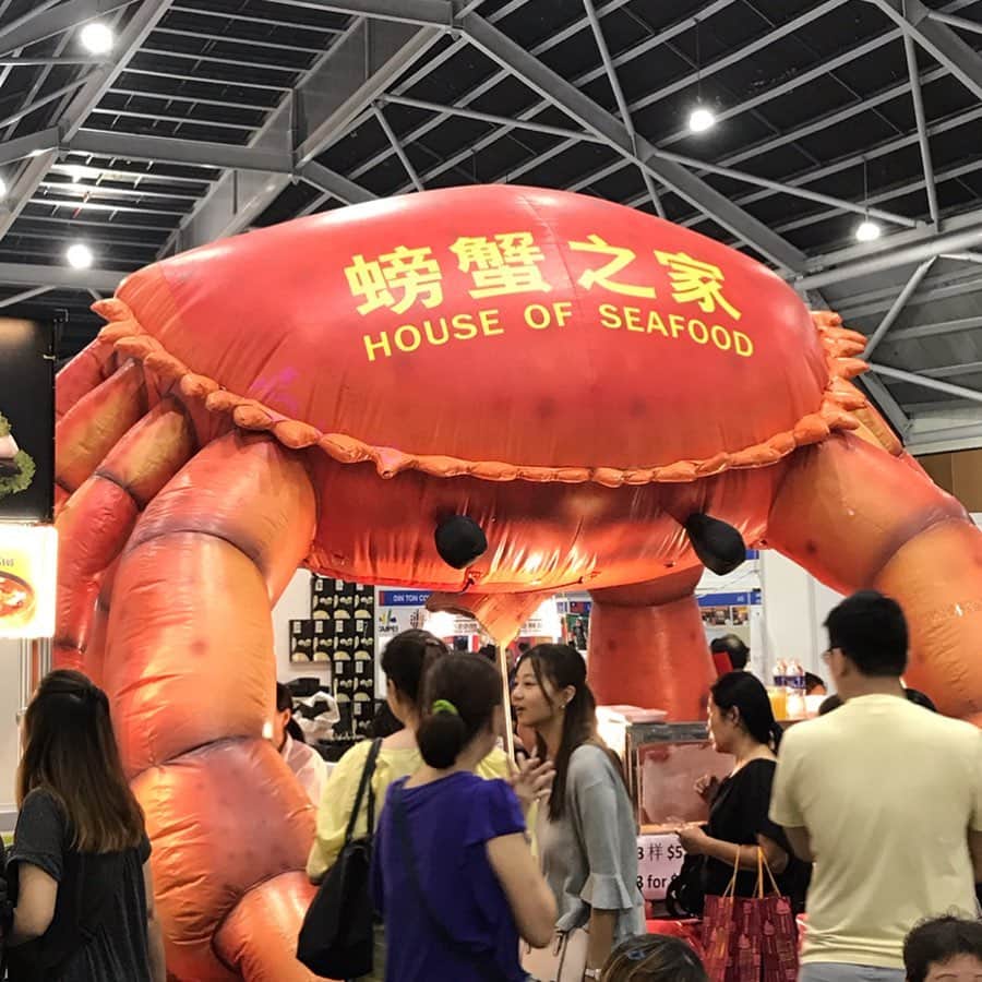 大西蘭さんのインスタグラム写真 - (大西蘭Instagram)「・ 夕飯を食べに#singaporefoodshows へ🍴 ・ 熱気があふれていて圧倒されそうになりましたが、帰る頃には馴染んで、各ブースの店員さんと話が弾んで楽しんでいました😆 ・ こういうイベントは珍しいものも数多く並んでいて、実際に見て試食して、話を聞けるから面白い🤓 ・ ・ #singaporefoodshow2019 #singaporefoodshows #singaporeexpo  #coconutsicecream  @singaporefoodshows  #シンガポール暮らし #シンガポール生活 #シンガポールフードショー #ココナッツアイス」6月28日 22時19分 - onishiran