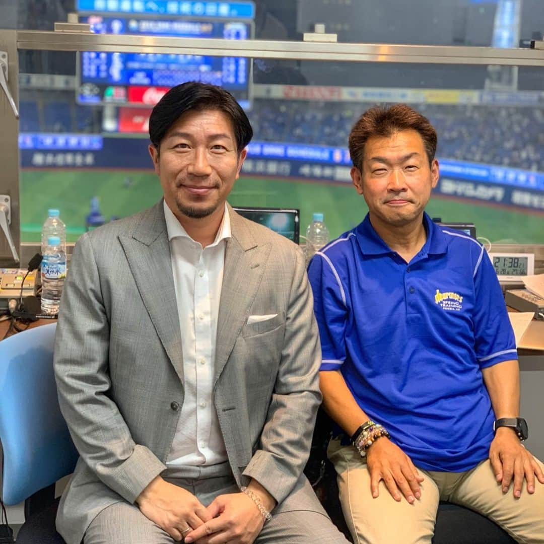 多村仁志さんのインスタグラム写真 - (多村仁志Instagram)「⚾️ ベイスターズの今シーズン最多得点ゲームを上野智広アナウンサーと共に解説致しました🎙 ・ #NPB #プロ野球 #セリーグ #横浜denaベイスターズ #13 #Win #広島東洋カープ #3 #横浜スタジアム #DAZN #解説 #多村仁志」6月28日 22時42分 - hit_tamu