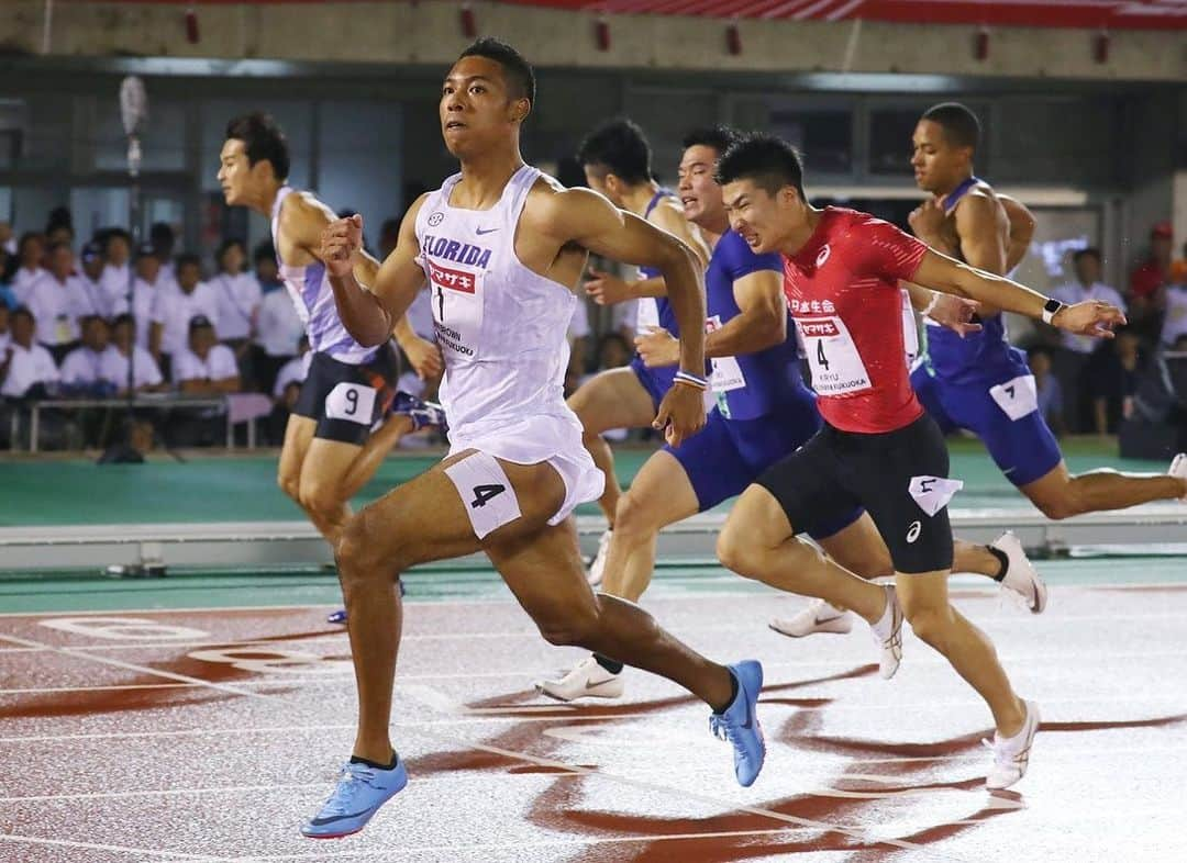 日本オリンピック委員会さんのインスタグラム写真 - (日本オリンピック委員会Instagram)「陸上の日本選手権は28日、男子100m決勝が行われ、サニブラウン・ハキーム選手が10秒02の大会新記録で2年ぶり2度目の優勝🥇2位は桐生祥秀選手🥈3位には小池祐貴選手が入りました🥉 ． #サニブラウンハキーム #HakimSaniBrown #桐生祥秀 #YoshihideKiryu #小池祐貴 #YukiKoide #陸上 #athletics #100m #TEMANIPPON #がんばれニッポン #japaneseolympiccommittee ． 📸アフロスポーツ」6月28日 22時42分 - teamjapanjoc