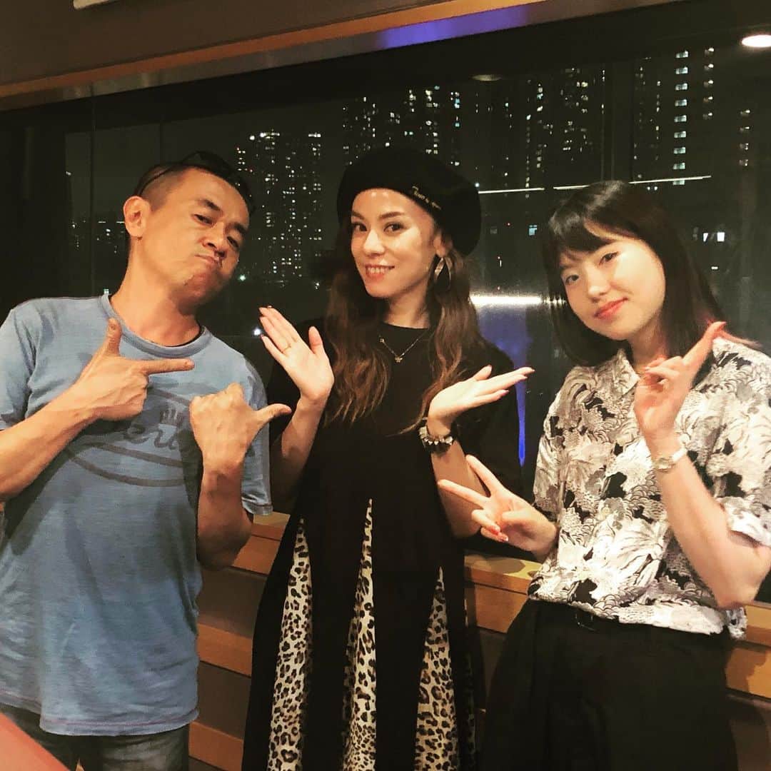 azumiのインスタグラム：「Inter FM 「Tokyo Scene」 RYUさん、YonYonさん、ありがとうございました😊楽しかったです！ #wyolica #wyolica20th #ワイヨリカ #interfm」