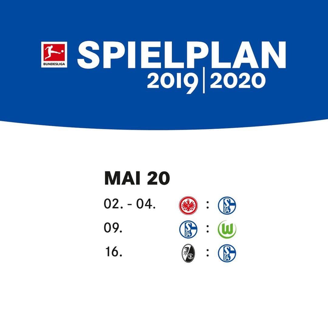 シャルケ04さんのインスタグラム写真 - (シャルケ04Instagram)「Our 2019/20 Bundesliga campaign 📅 Which month are you most looking forward to? . . #Schalke #S04 #Bundesliga #Football #Soccer #Knappen #WirLebenDich #🔵⚪️」6月28日 23時20分 - s04