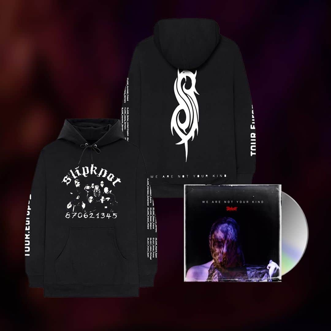 Slipknotさんのインスタグラム写真 - (SlipknotInstagram)「Get autographed #WeAreNotYourKind CDs and Europe 2019 Tour merch now at slipknotmerch.com. Swipe up in our story.」6月28日 23時37分 - slipknot