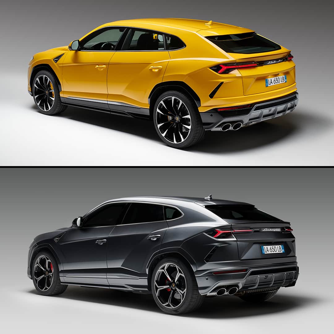 ランボルギーニのインスタグラム：「The attitude of Lamborghini Urus can express itself in many ways. Which colour do you think fits best for Urus? Try it now. Link in Bio. #Lamborghini #Urus #SinceWeMadeItPossible」