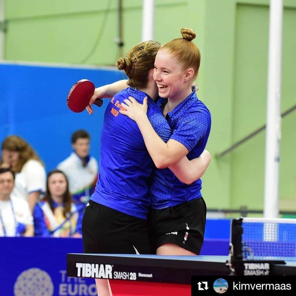 ブリット・エールラントさんのインスタグラム写真 - (ブリット・エールラントInstagram)「#Repost @kimvermaas ・・・ Unfortunately the team event ended for us in the quarter final of the European Games, but it has been a great experience! 🇳🇱🇧🇾 #TeamNL🇳🇱 #minsk2019 #europeangames」6月29日 1時20分 - britteerland