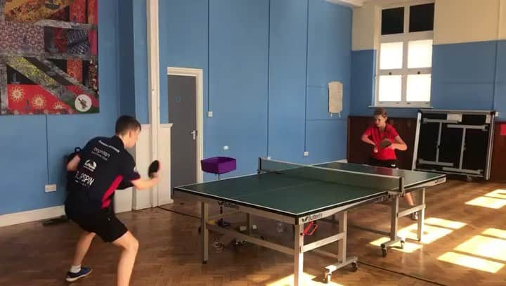 Karolina pekのインスタグラム：「Good to be back at @brightonttc 🏓🔥💪🏼 #tabletennis #brighton」