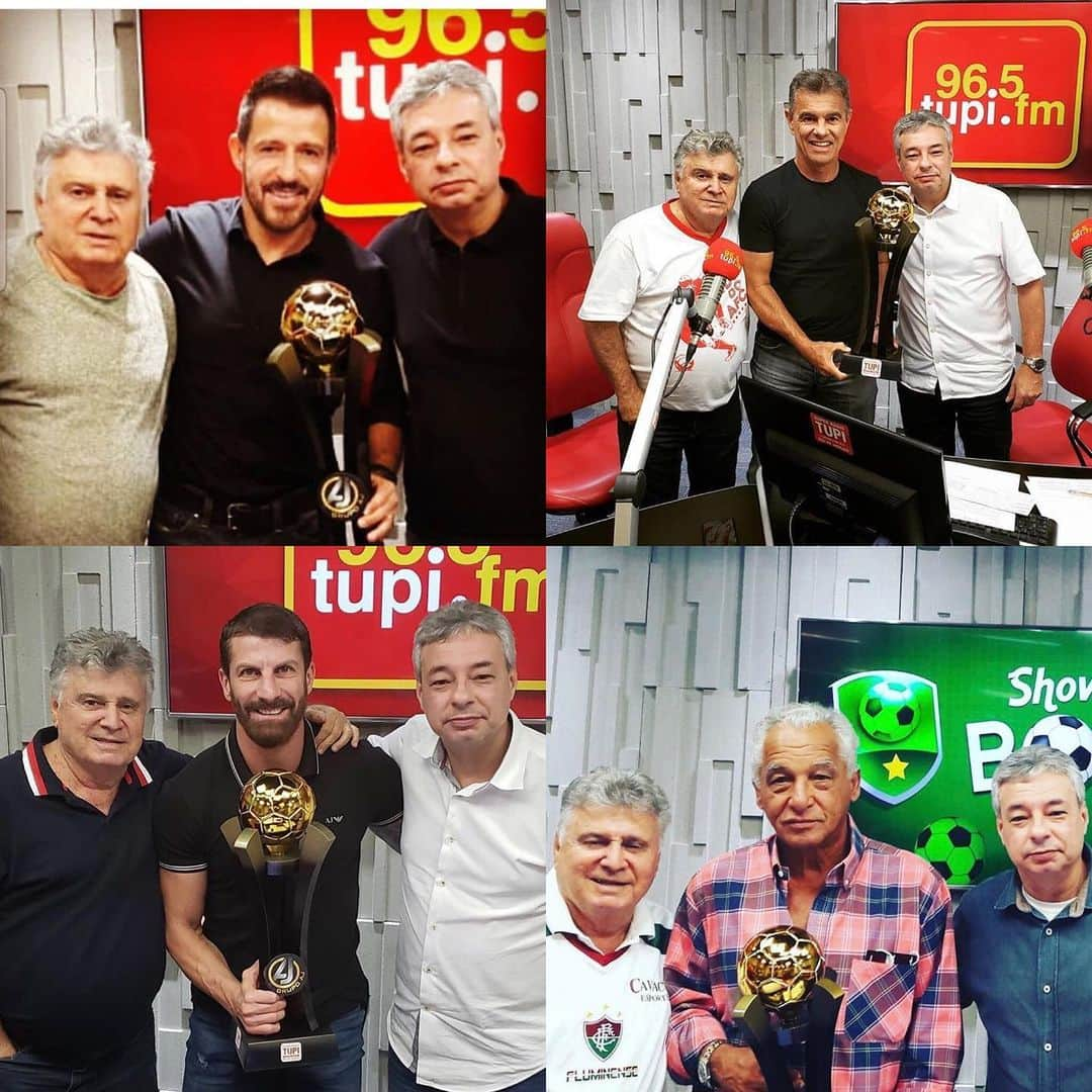 ジーコさんのインスタグラム写真 - (ジーコInstagram)「Todo sábado a noite,21h,na Radio Tupi, o Show de Bola com Edu Coimbra e o Marcus Vinicius homenageando grandes nomes da historia do Futebol Brasileiro.Nas fotos,Ramon,Edinho,Pedrinho e Gil.」6月29日 13時33分 - zico