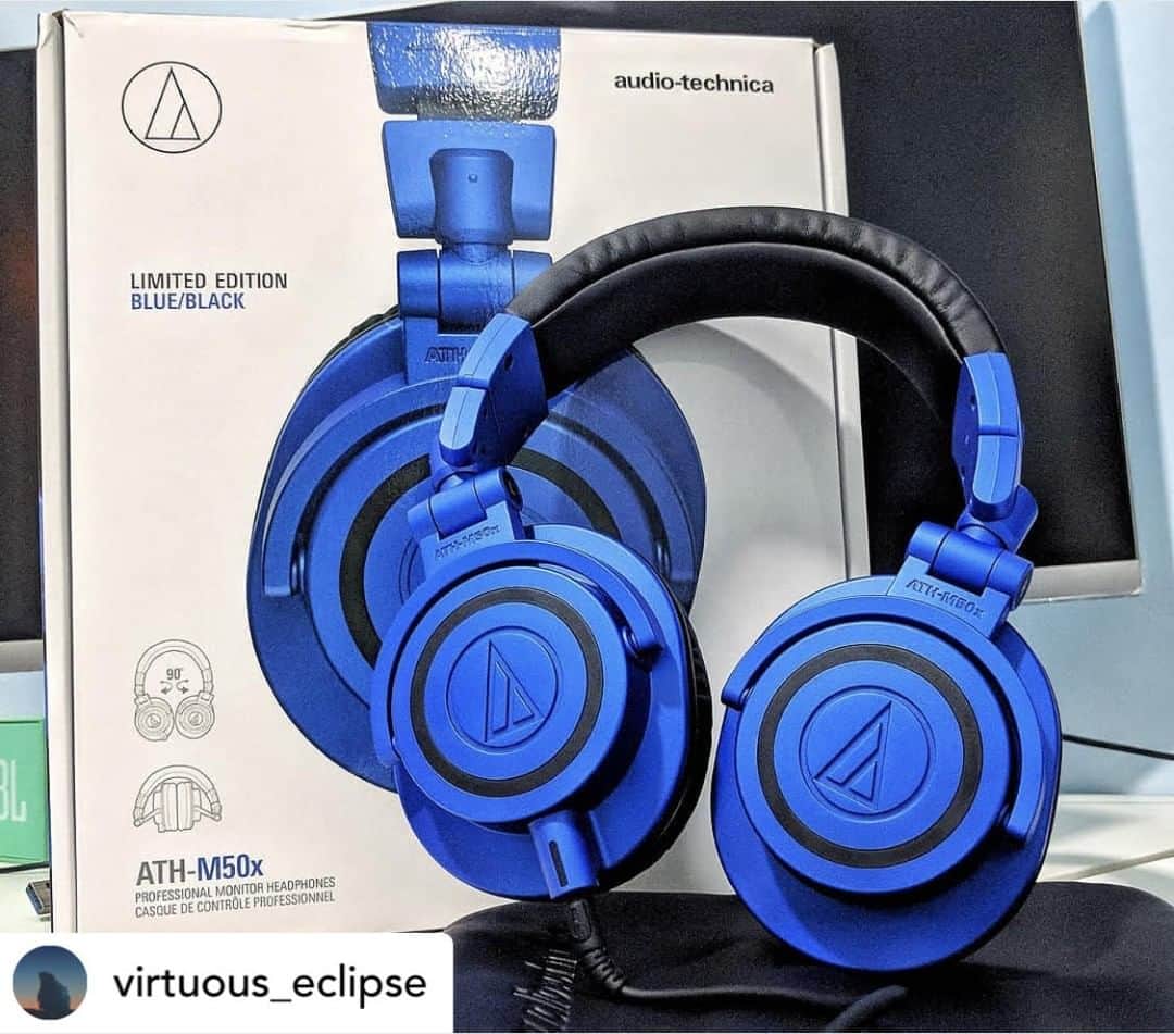 Audio-Technica USAさんのインスタグラム写真 - (Audio-Technica USAInstagram)「#FanPhotoFriday: Our limited-edition ATH-M50xBB headphones’ blue color makes these studio-quality headphones a hit amongst music lovers! 📷 @virtuous_eclipse . . . #AudioTechnica #M50x #ATHM50x #M50xBB #ATHM50xBB #Headphones #MusicLovers #Music #AudioGear」6月29日 5時44分 - audiotechnicausa