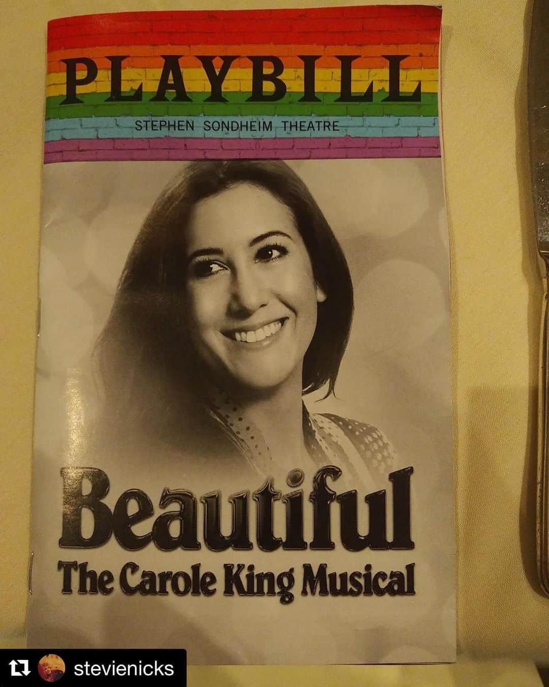 トーレイ・デヴィートさんのインスタグラム写真 - (トーレイ・デヴィートInstagram)「Such a beautiful performance! Congratulations @vanessacarltonactual ❤️, loved watching you shine. If you’re in NYC, don’t miss this show ! #Repost @stevienicks ・・・ From my journal: Thursday June 27th, 2019  The Carole King Musical  Starring Vanessa Carlton  Low and behold~  My girl has done it again…  Tonight I attended her opening night here in New York City as Carole King. In January she and I went to see “Beautiful” to see if she wanted to try her hand at being a Broadway actress.  She decided to do it and I decided she was very brave to dive into such a huge project since we are just rock and roll women.  Well, I must say, I have never been so wrong.  She blew my mind tonight. She WAS Carole King~ she’s a great actress~ her compassion for the part she was playing~ it was her honor to play Carole~ and I think Carole King will be very proud of my brilliant little friend of 15 years~ for throwing her heart and her soul into telling this story.  I cried from the moment I got to the theatre~ until it was all over. She didn’t know I was there until I walked into her dressing room after the show.  She forbid me to come actually~ and I was in Europe finishing the FM tour~ so she freaked out and so did I.  Never, (except when her baby was born) have I been so proud and so happy for her.  Tomorrow I leave for LA to rest for the Australian tour~ and tomorrow~ she begins a new chapter as a shooting star~ a new little star on Broadway~ someone who can bring some joy into this crazy world…  I want you all to see it if you can.  It will change your state of mind, heal your heart~ and bring Carole’s beautiful, beautiful songs back to life.  So, good luck my sweet girl~ I can leave New York now knowing that ~ all is well~  Love, Stevie」6月29日 5時53分 - torreydevitto