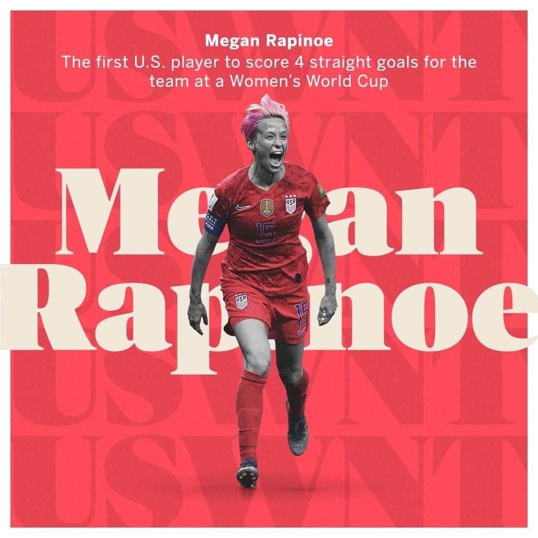 espnさんのインスタグラム写真 - (espnInstagram)「Megan Rapinoe stays clutch for the #USWNT 👏」6月29日 6時10分 - espn
