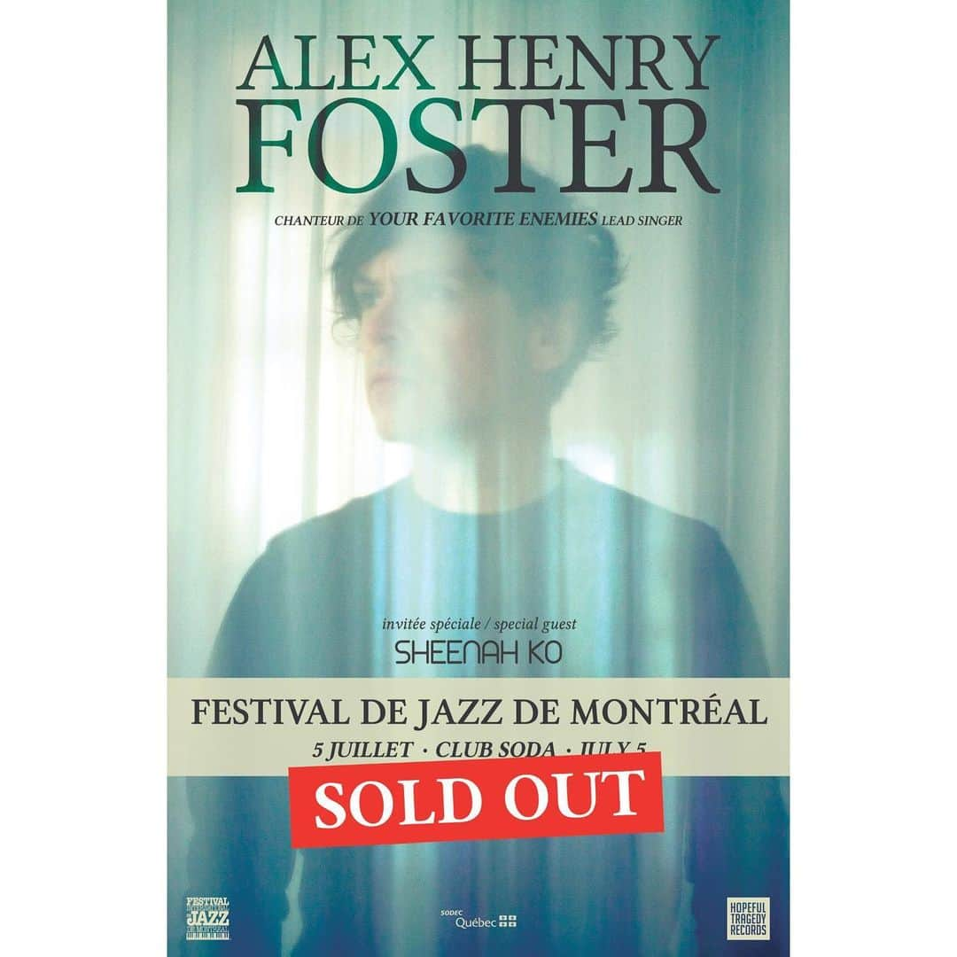 Your Favorite Enemiesさんのインスタグラム写真 - (Your Favorite EnemiesInstagram)「SOLD OUT!  Alex Henry Foster's concert at the Club Soda on July 5 is sold out! Thank you so much! This means a lot!!! We are looking forward to seeing you! If you didn’t have the chance to grab a ticket, we will also be doing a show in our Drummondville church-studio on July 6. Doors at 7pm. Show at 8pm. 1200 St-Edgar St, Drummondville.  #alexhenryfoster #ahf #windowsinthesky #albumcover #fijm #festivaljazzmtl #liveshow #concert #july5 #rehearsal #studio #recordingstudio #church #summerfestival #jazzfestival #clubsodamtl #montrealconcerts #montrealfestivals #canonphotography #musicphotography #canoneos5dmarkii」6月29日 6時37分 - yourfavoriteenemies