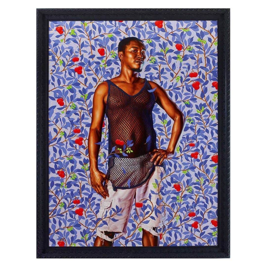 デビッドヤーマンのインスタグラム：「“Art is about changing what we see in our everyday lives and representing it in such a way that it gives us hope.”—Kehinde Wiley  John Wilmot, 2nd Earl of Rochester, 2013, oil on canvas #DavidYurman」