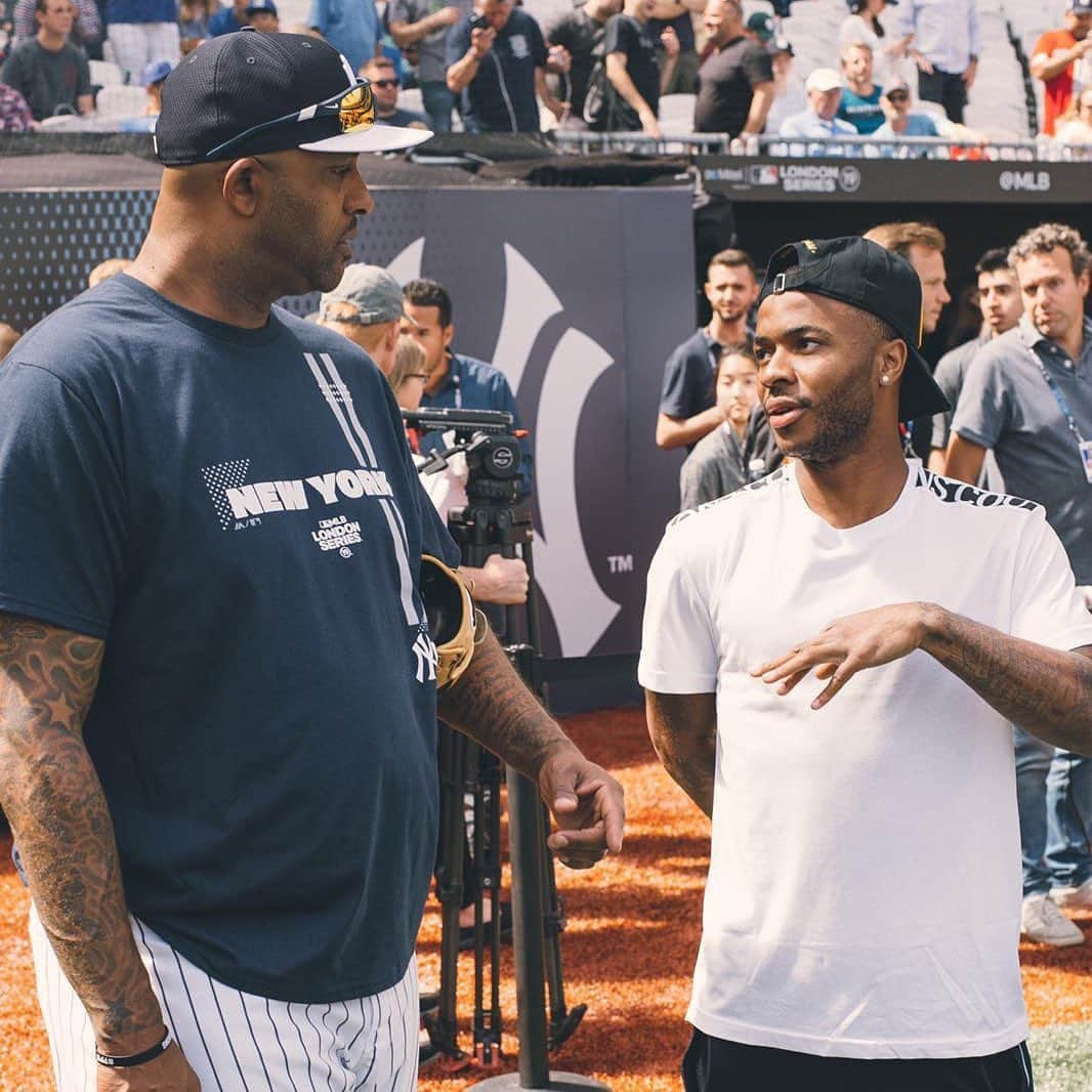 ラヒーム・スターリングさんのインスタグラム写真 - (ラヒーム・スターリングInstagram)「💭 @cc_sabathia ⚾️🏏」6月29日 7時08分 - sterling7