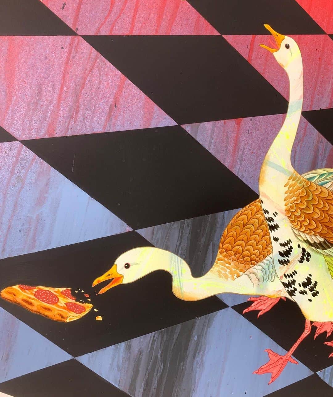 松山智一のインスタグラム：「This Week has come to an end 🍕🍕🍕Pizza Frydai !! Party Time #July4thWeekend」