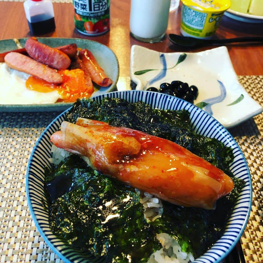 金村義明さんのインスタグラム写真 - (金村義明Instagram)「#朝風呂入って#朝食#博多西中洲#めんたい重」6月29日 9時17分 - yoshiaki_kanemura