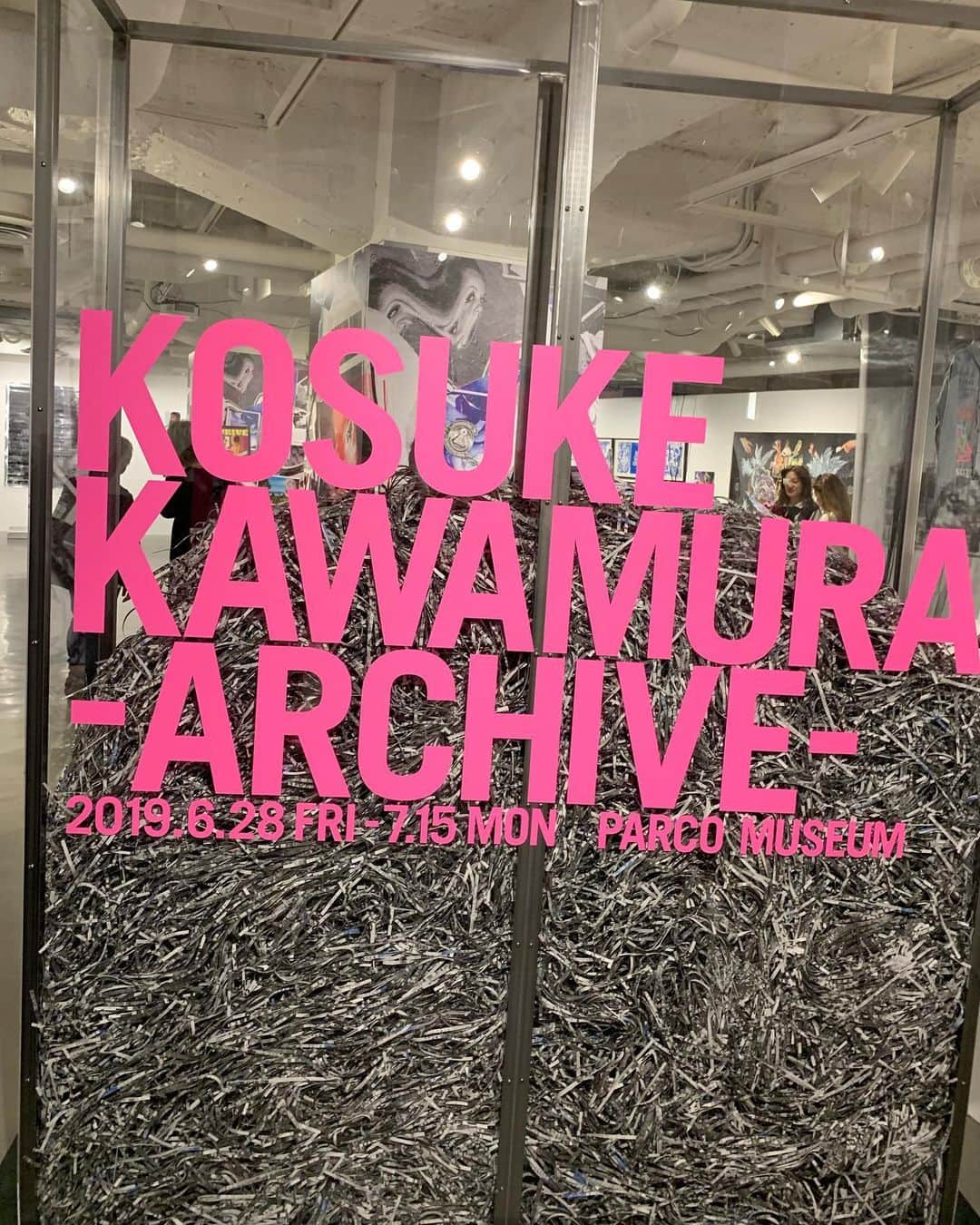 BORISさんのインスタグラム写真 - (BORISInstagram)「昨晩はKOSUKE KAWAMURA ARCHIVE 池袋PARCOギャラリーへ行ってきました。河村くん初の大型個展ということで、見応えたっぷり。BorisのDEARやマーチャンダイズの原画、同じくSUNN O)))やENDON、Metalchicksに提供された作品の原画も展示されています。皆さんも是非。wata  会期2019年6月28日（金）-7月15日（月・祝） 時間10:00-21:00 ※入場は閉場の30分前まで ※最終日は18時閉場 会場PARCO MUSEUM（池袋PARCO 本館7F）  #kosukekawamura」6月29日 9時30分 - borisdronevil